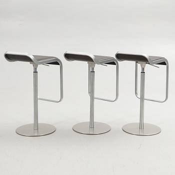 Shin & Tomoko Azumi, bar stools, 3 pcs, "Lem", LaPalma, Italy, 21st century.