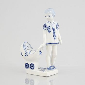 Hanne Varming, a porcelain figurine, Royal Copenhagen, "Blue Fluted", model 5194, 1974-78.