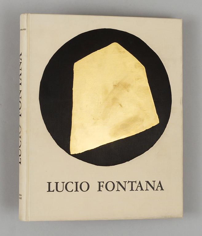 Lucio Fontana, "Dix eaux-fortes. L'Épée dans l'eau" (Alain Jouffroy), from the series; "Antologia internazionale dell'incisione contemporanea".