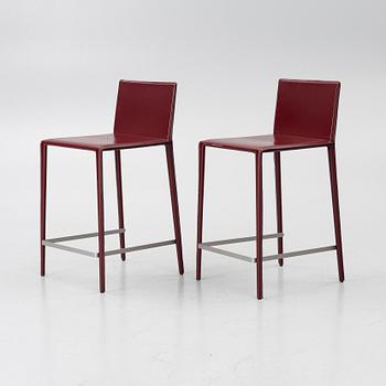 Lievore Altherr Molina, A pair of 'Norma' bar stools, Arper.