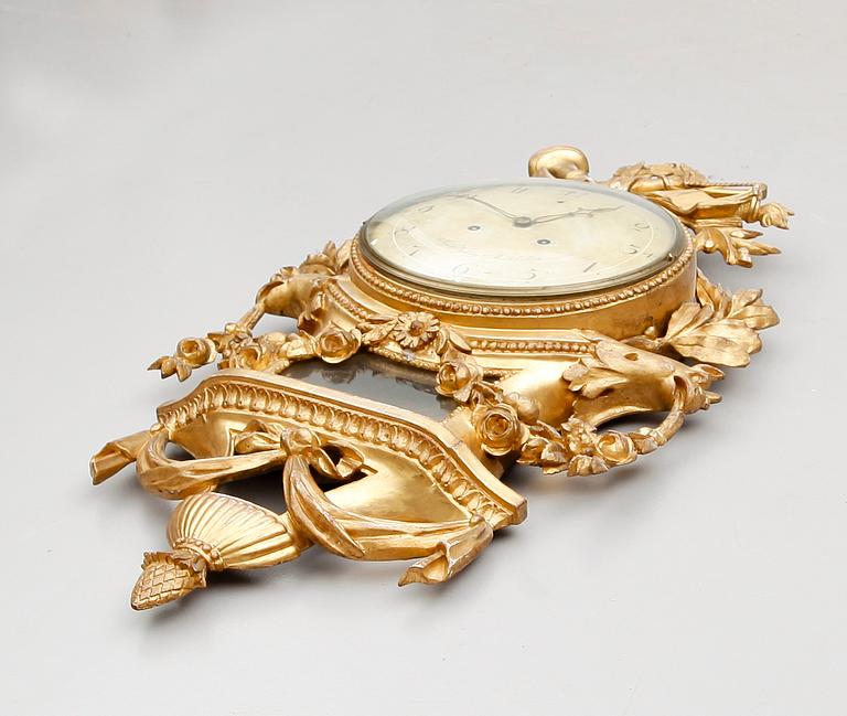 VÄGGPENDYL, gustaviansk, Johan Nyberg, Stockholm, 1700-talets senare del.