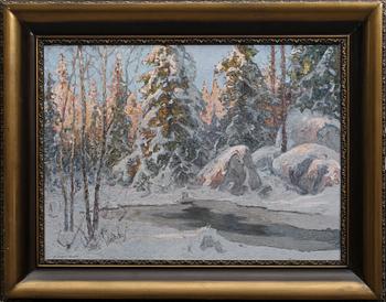 ANSHELM SCHULTZBERG, olja på duk, signerad.