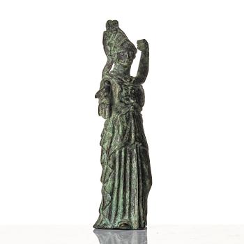 A Greco-Roman bronze figure of Pallas Athena presumably 1st/2nd century A.D.