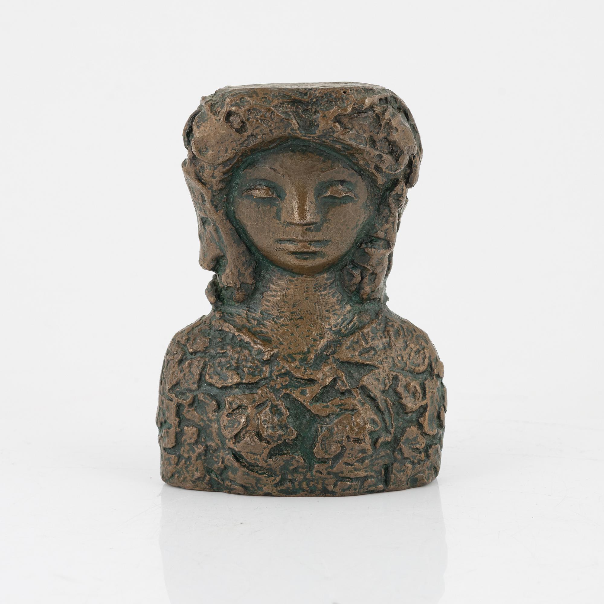Voldemar Balutis, a signed bronze sculpture, dated 1975.