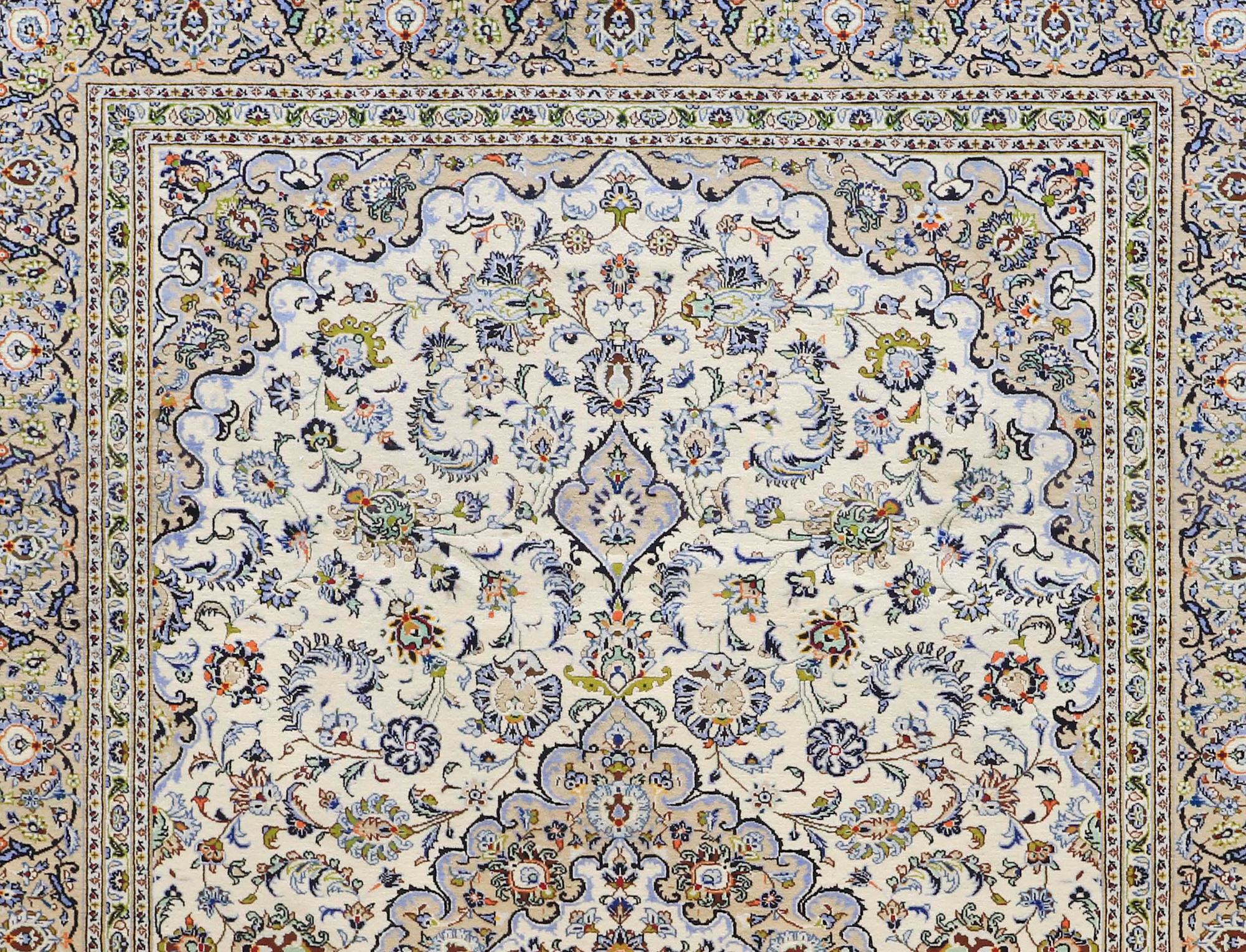 Carpet, Keshan, approx. 350 x 244 cm.