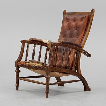 FÅTÖLJ, nyrenässans, 1800-talets slut.