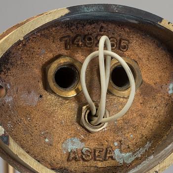 VÄGGLAMPOR, ett par, Asea, 1900-talets mitt.