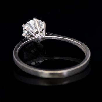 RING, briljantslipad diamant, 18K vitguld.