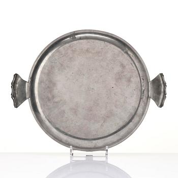 Firma Svenskt Tenn, a pewter tray, Stockholm, 1928.