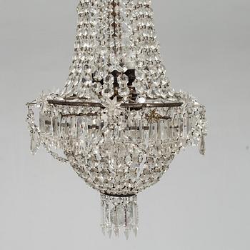 LJUSKRONA, oskariansk stil, omkr 1900. Höjd 101 cm.