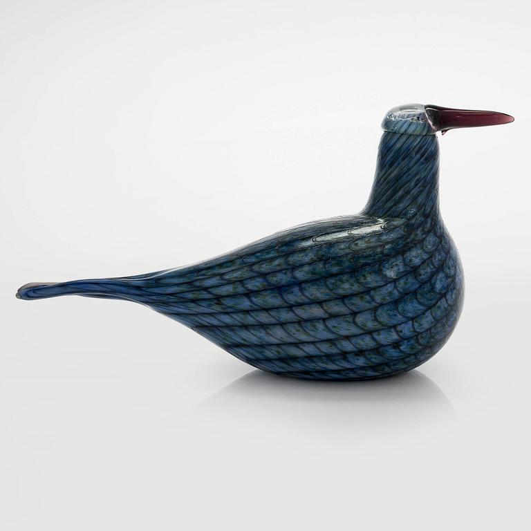 Oiva Toikka, A glass bird, 'Rusee grebe', signed O. Toikka Nuutajärvi.