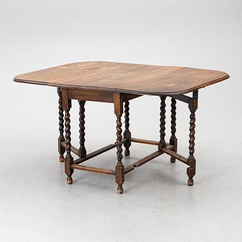 Drop-leaf table, folk art, 18th century.