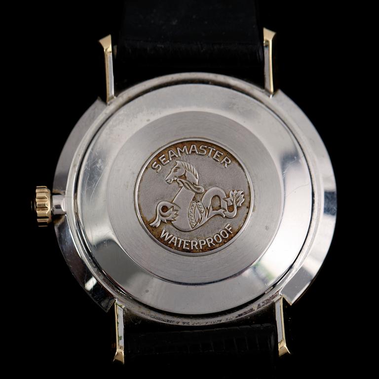 ARMBANDSUR, guld på stål, Omega Seamaster De Ville.