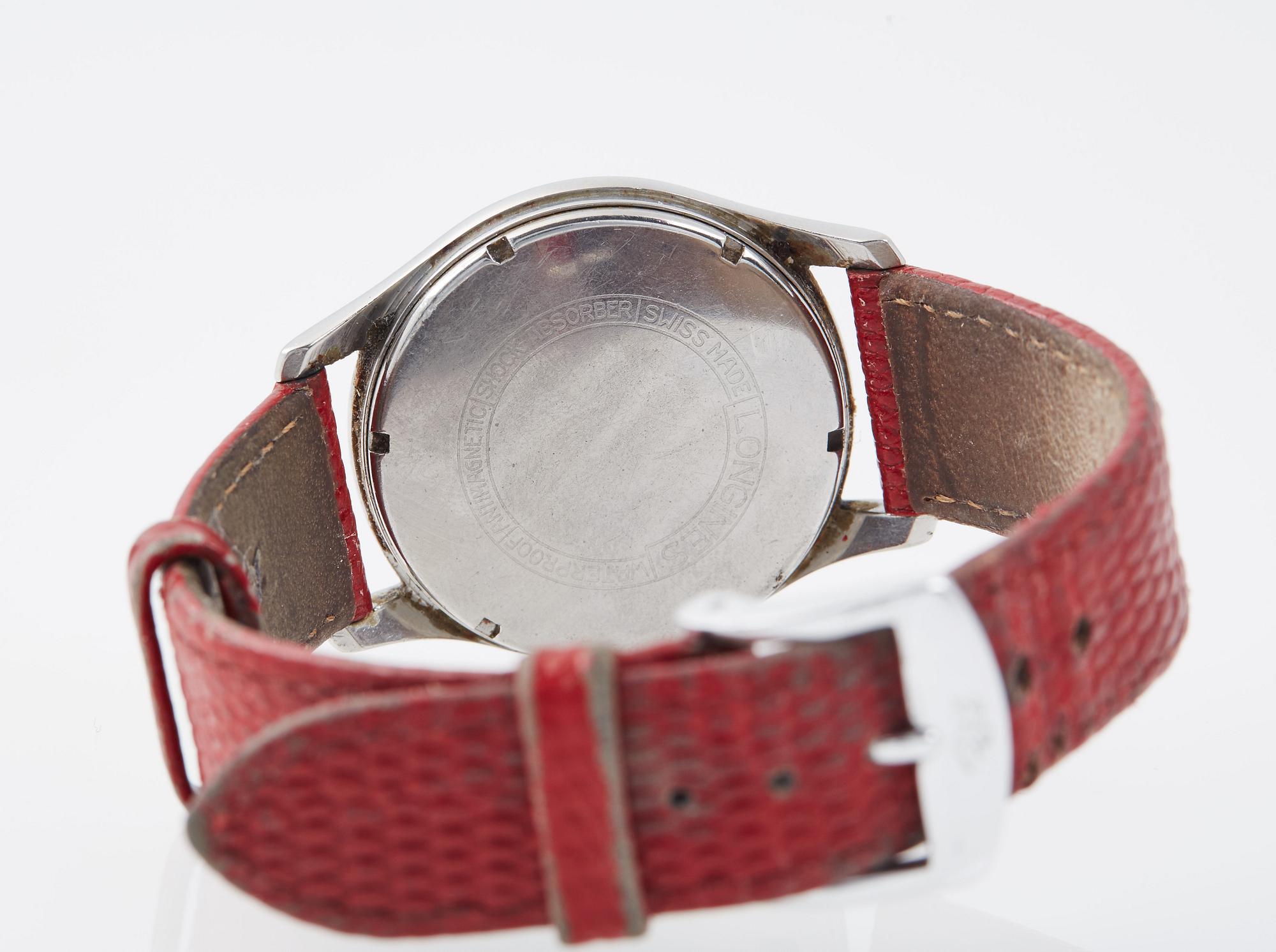 HERRARMBANDSUR, stål, Longines, 1960-tal.