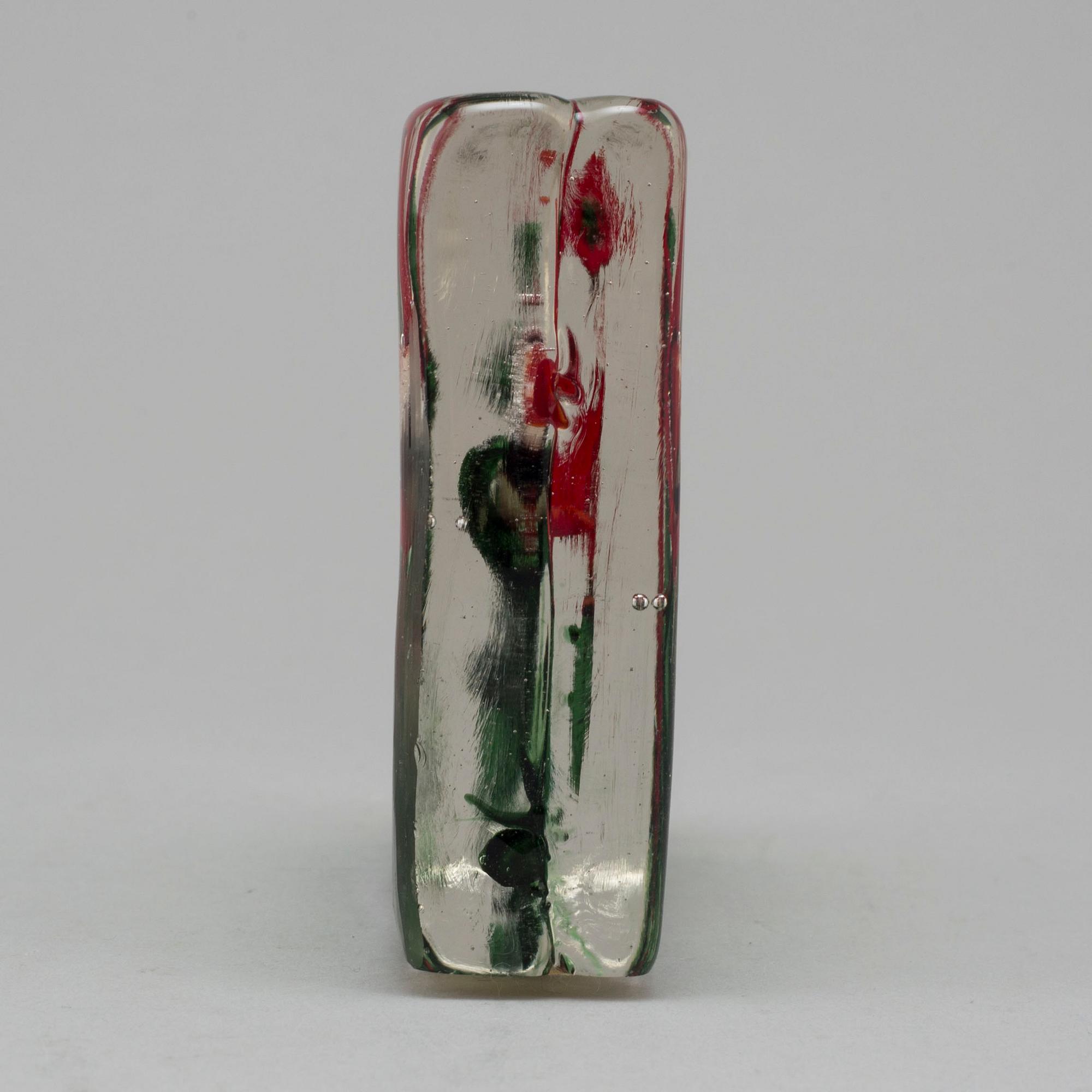 A Murano glass sculpture with fish and seaweed, Italy.