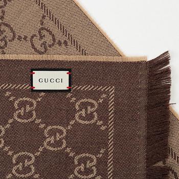 Gucci, halsduk, "GG Jaquard Knitted Scarf".