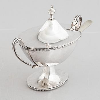 A Gustavian style silver sugar bowl, MGM AB, Uppsala, Sweden, 1920's.