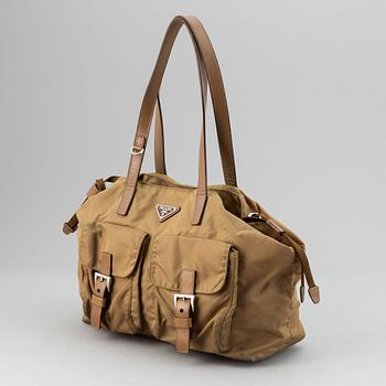 Prada, a nylon handbag.