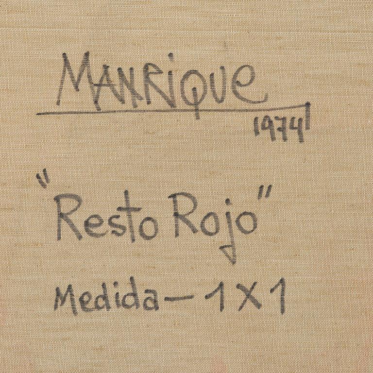 Cesár Manrique, "Resto rojo".