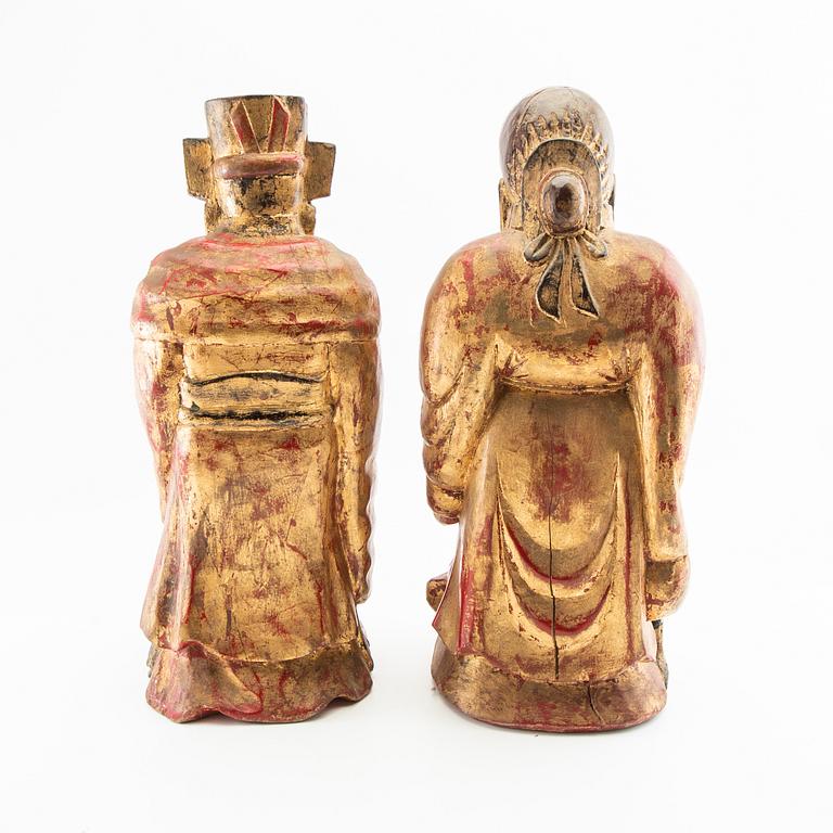 Decorative sculptures a pair East Asia 20th century.