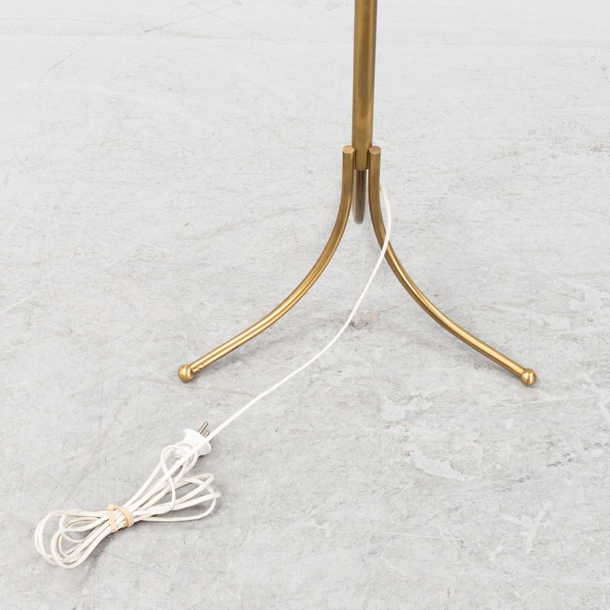 Josef Frank, a model 1842 brass floor lamp, Firma Svenskt Tenn, Sweden.