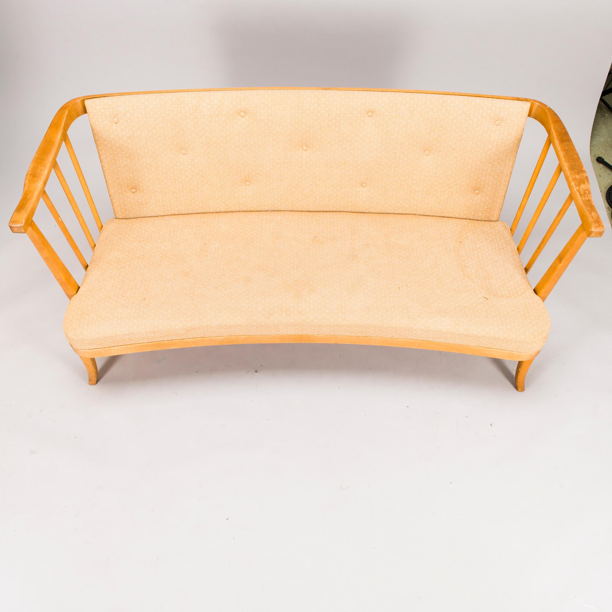 Werner West, WERNER WEST, A late 1940s sofa for Oy Stockmann Ab, Keravan puusepäntehdas. Finland.