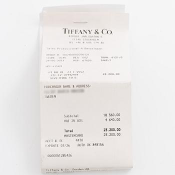 Tiffany & Co, ring, platinum with brilliant-cut diamond 0.23 ct.