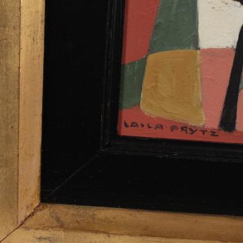 LAILA PRYTZ, olja på pannå, signerad. 1960.
