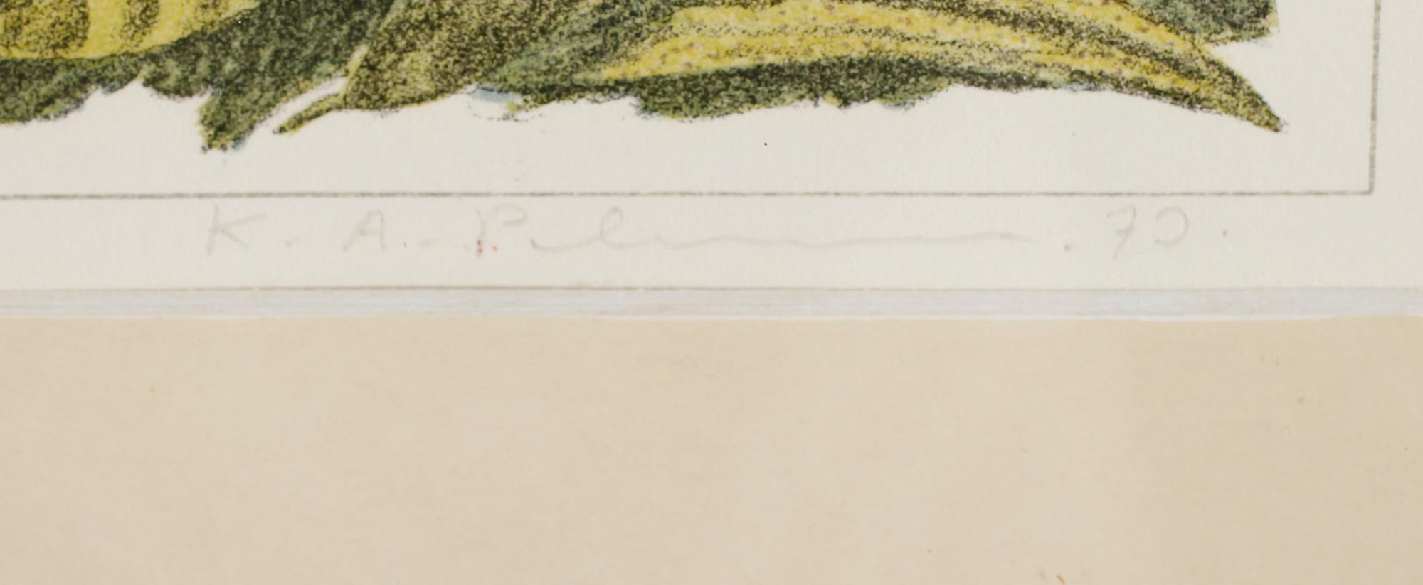 KARL AXEL PEHRSON, färglitografi, signerad och daterad 73.