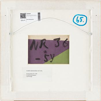 HARRY BOOSTRÖM, Gouache, signed. Dated -54 verso.