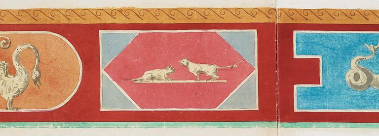 BEMÅLAD VÅD, empire, 1800-talets första hälft.