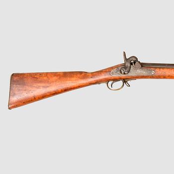 A percussion rifle, Swedish, m/1860.