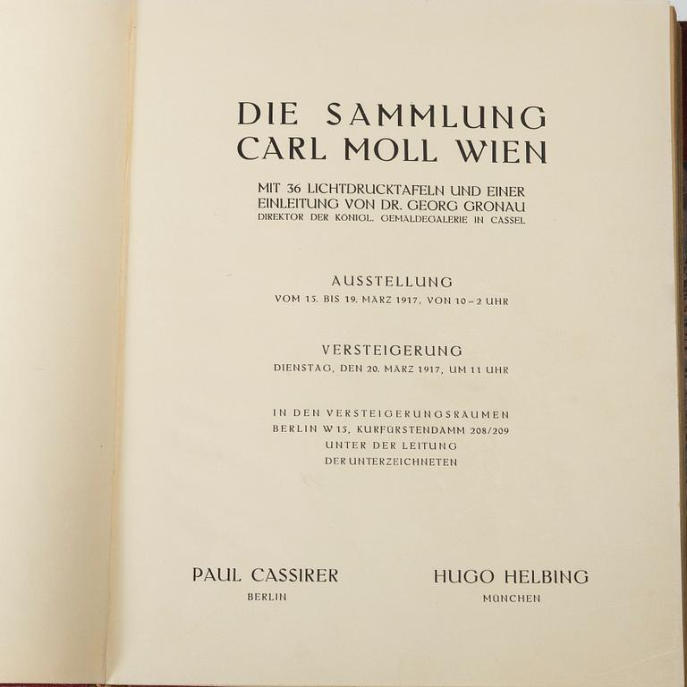 En samling konstböcker, 12 volymer, 1823-1969.