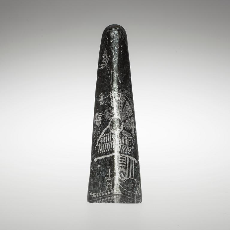 SKULPTUR, glas, Göran Wärff, Kosta Boda, signerad.