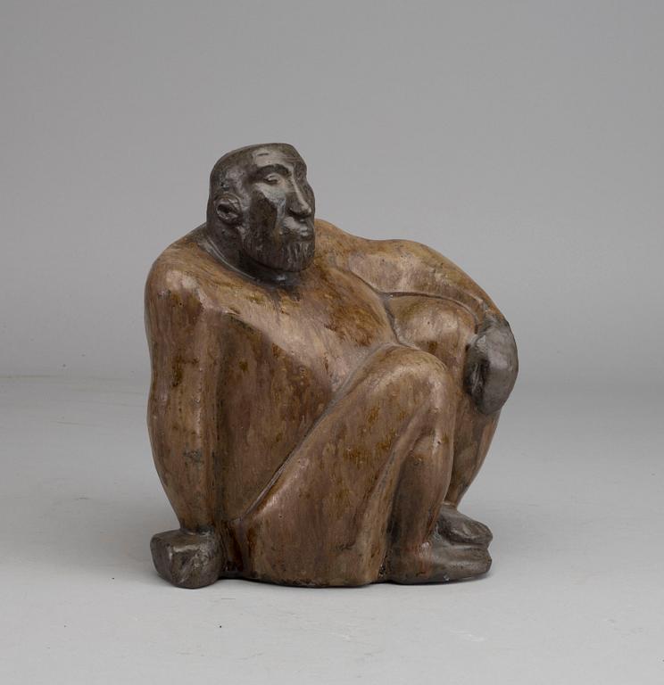 ÅKE HOLM, skulptur, stengods, signerad.