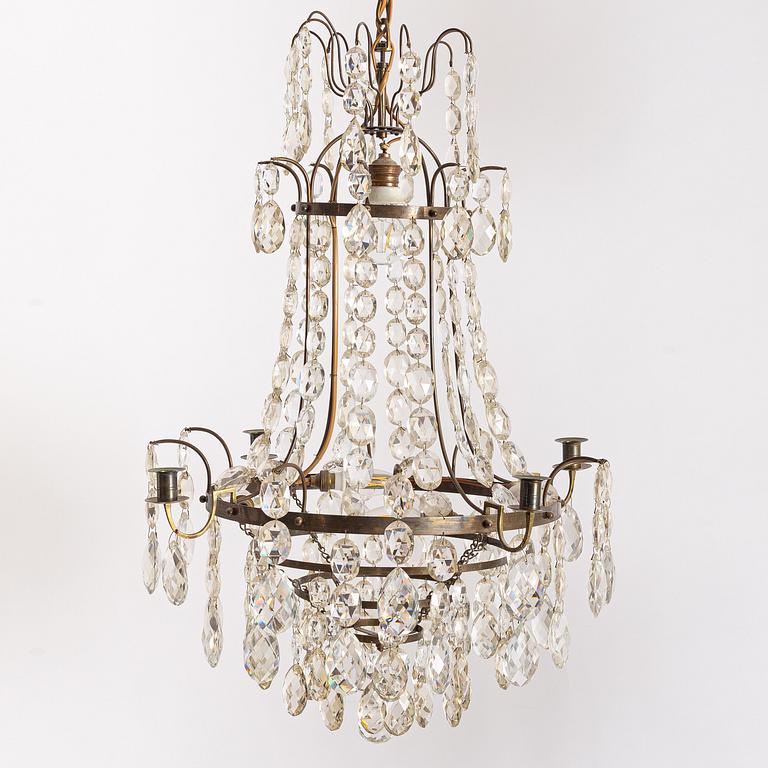 Chandelier, Gustavian style, early 20th century.