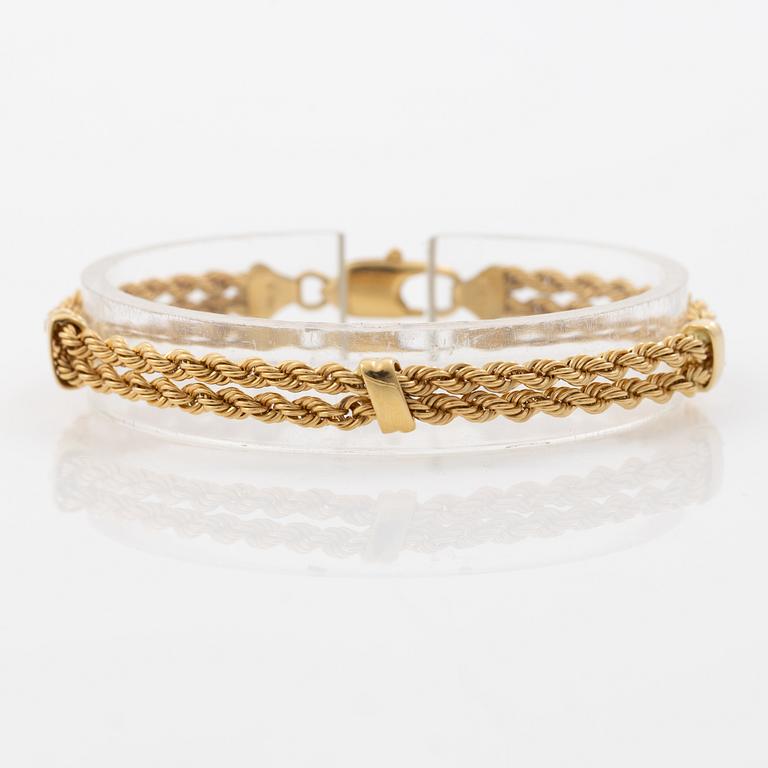 Uno A Erre, 18K gold bracelet.
