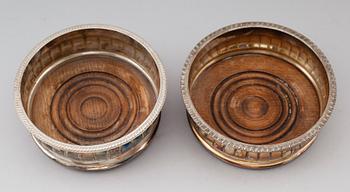 COASTERS, 2 st, pläter, England, 1900-talets första hälft.