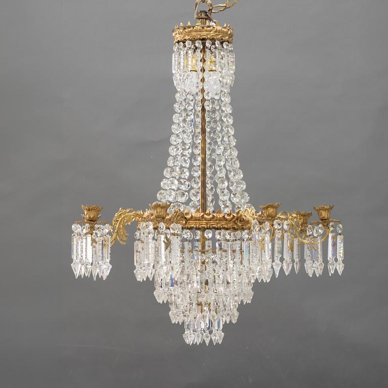 A Swedish Late 19th Century "Oscarian" Chandelier.