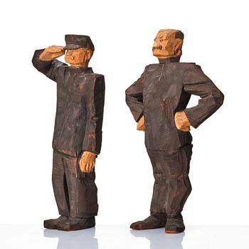 Axel Petersson Döderhultarn, "Beväringsmönstring" (The Enrollment Act), 6 pieces.