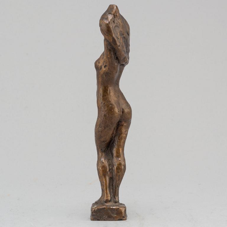HELGE HÖGBOM, sculpture, bronze, brown patina, signed Högbom.