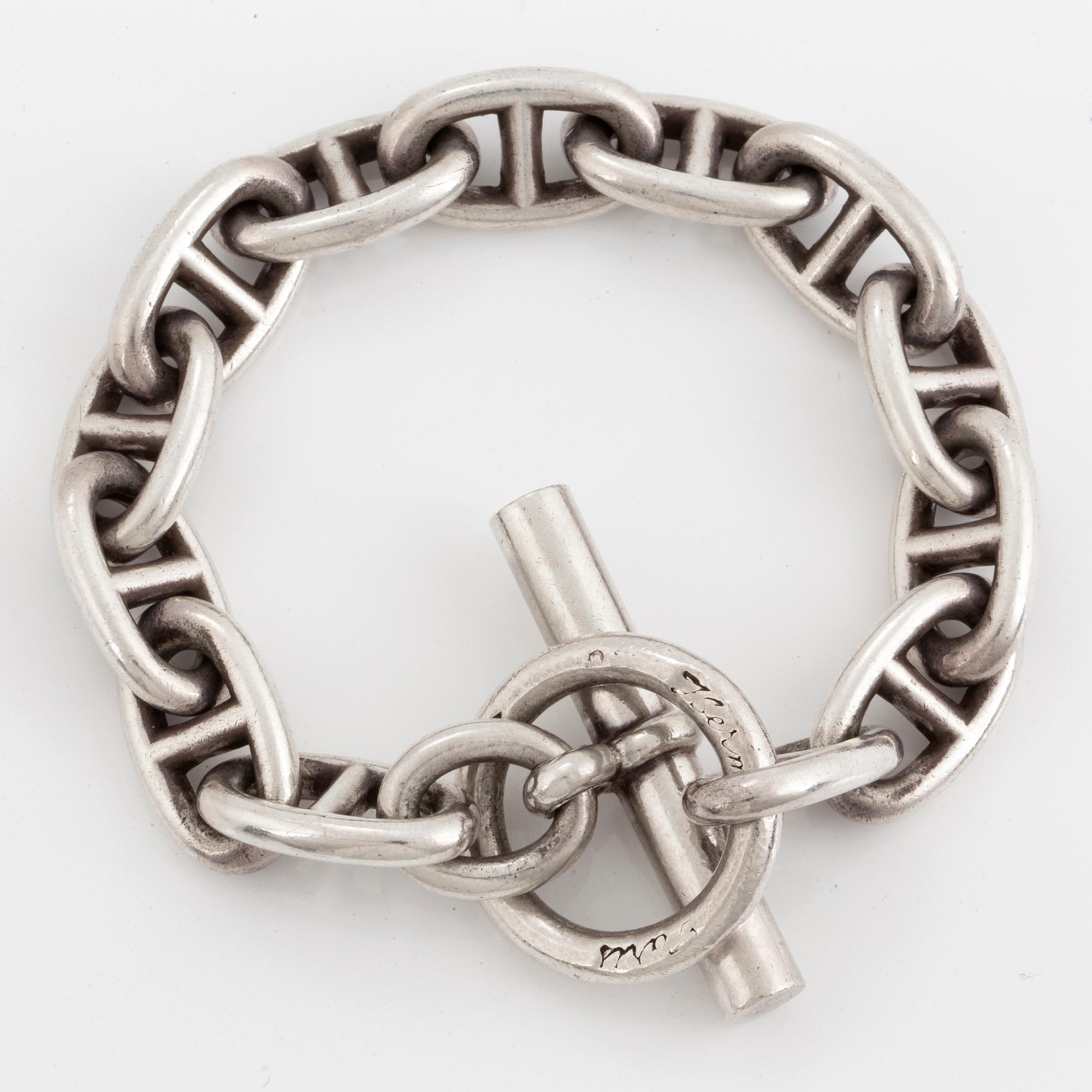 HERMÈS, armband, silver.