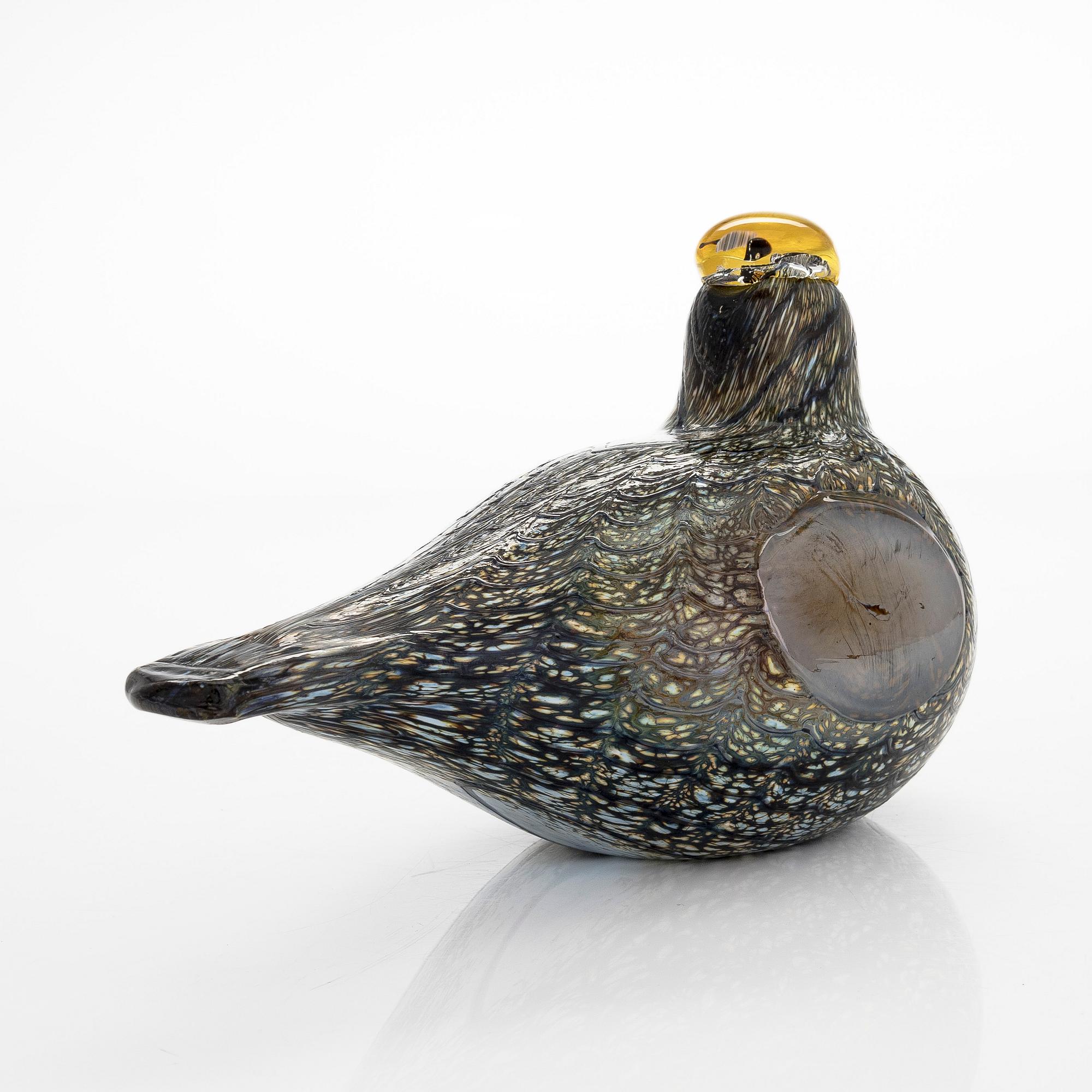 Oiva Toikka, glasfågel, "Wood Grouse", II-sortering,  osignerad.