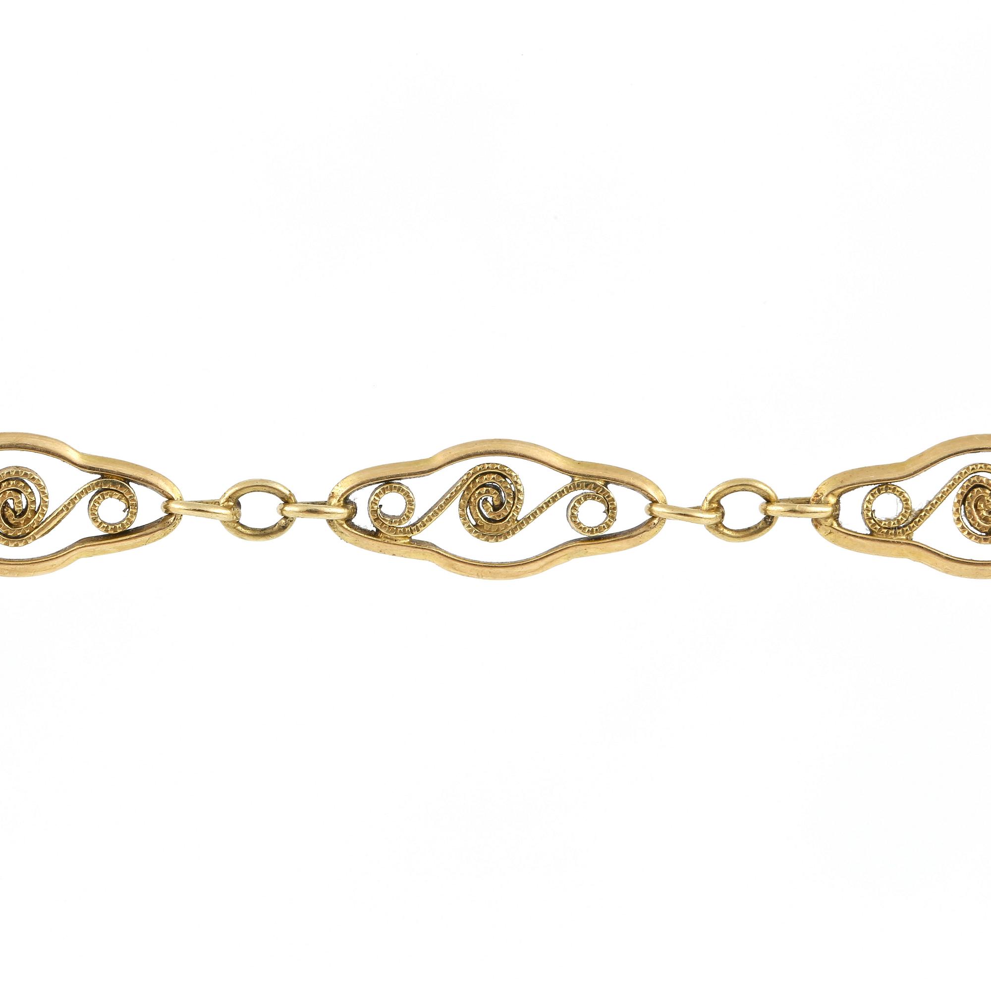 COLLIER, ARMBAND samt ÖRHÄNGE, 1+1+1, 14 K guld. Totalvikt ca 11 gram.