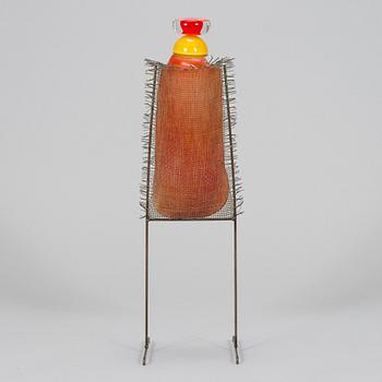 Markku Salo, glasskulptur, signerad Markku Salo Nuutajärvi Notsjö 1991.
