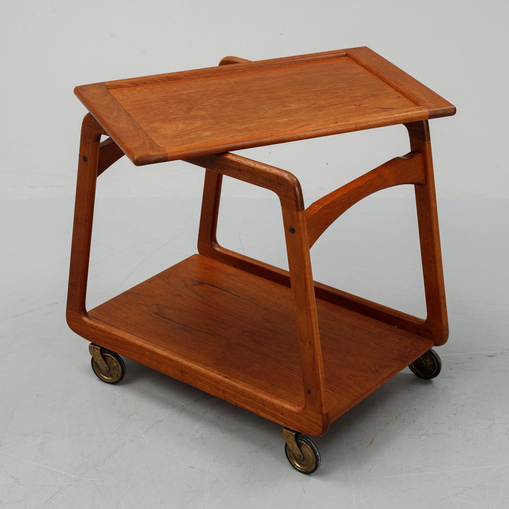 A teak drinks trolley, Sika Möbler, Denmark, 1950's/60's.