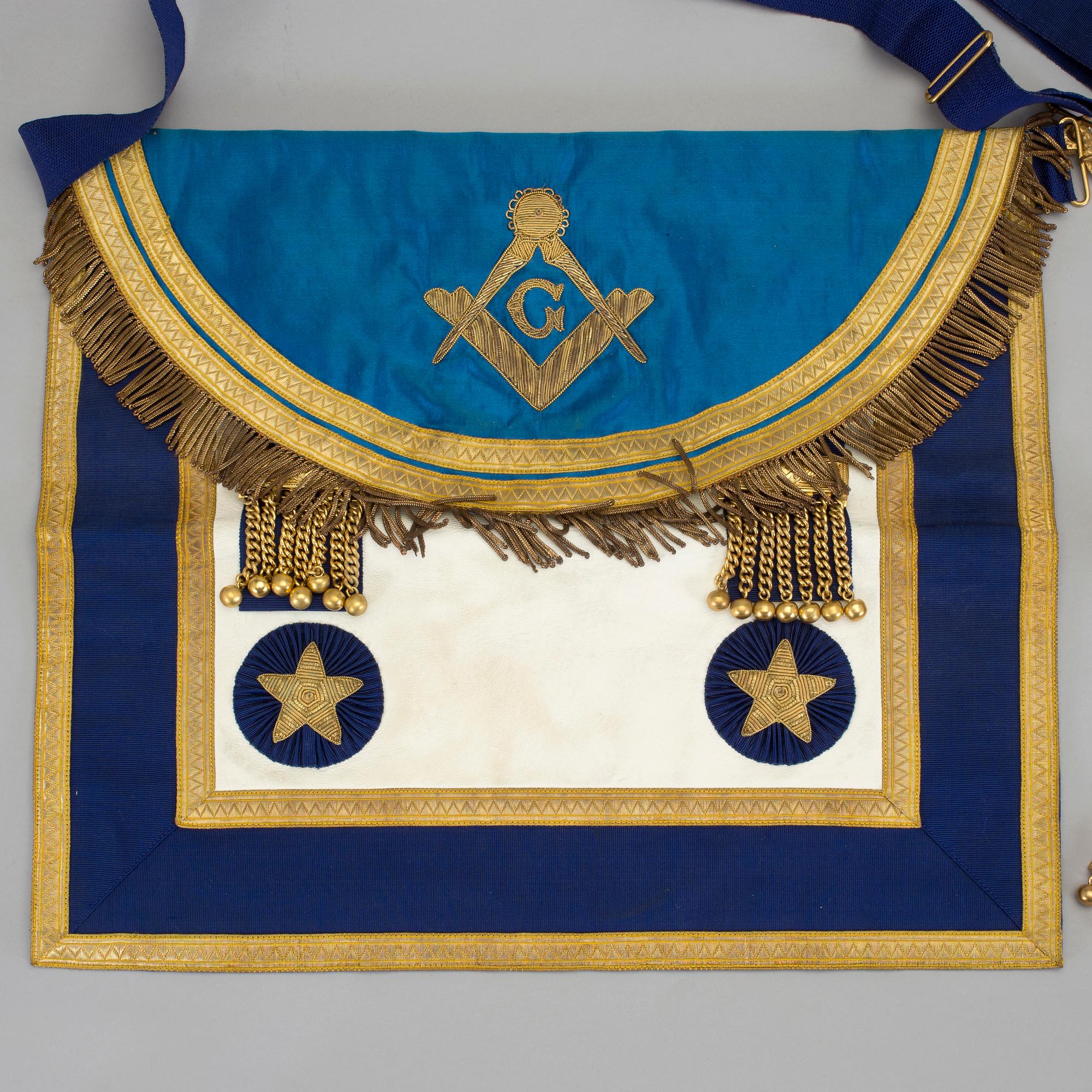FRIMURARSYMBOLER, 2 delar, Skottland, sekelskiftet 1900.
