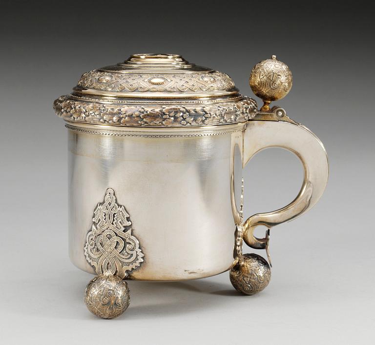 DRYCKESKANNA, silver, K. Andersson, Stockholm 1921.