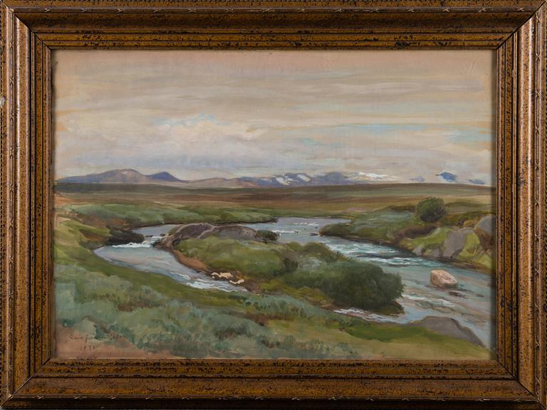 EERO JÄRNEFELT, LANDSCAPE WITH A STREAM.