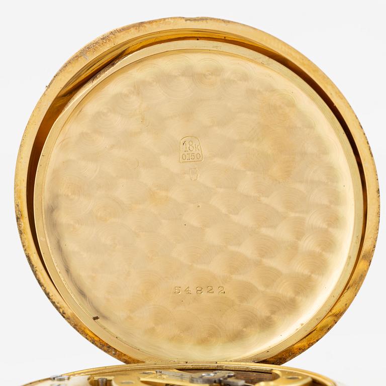 Alex Hüning, pocket watch, hunter-case, 52 mm.